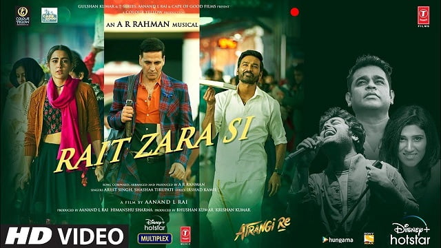 Arijit Singh – Ret Zara Si Lyrics ( From Atrangi Re)