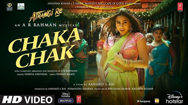 Sara Ali Khan – Chaka Chak Lyrics (From Atrangi Re)