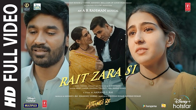 Arijit Singh – Rait Zara Si Lyrics In English (Translation)