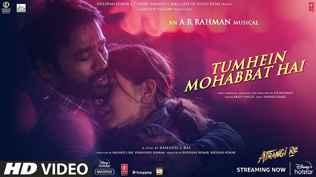 Arijit Singh – Tumhein Mohabbat Lyrics In English (Translation)