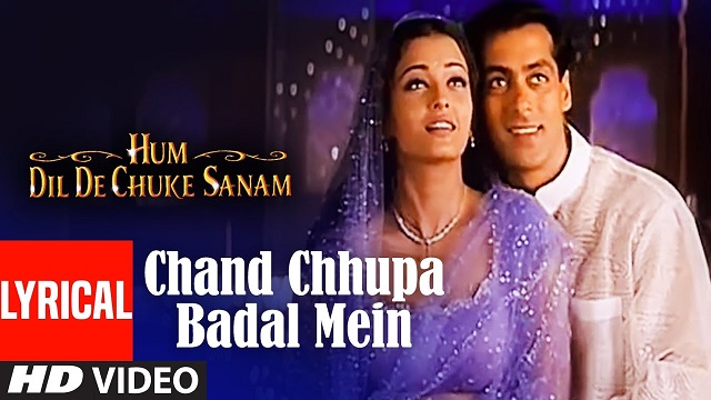 Udit Narayan – Chand Chhupa Badal Mein Lyrics In English (Translation)